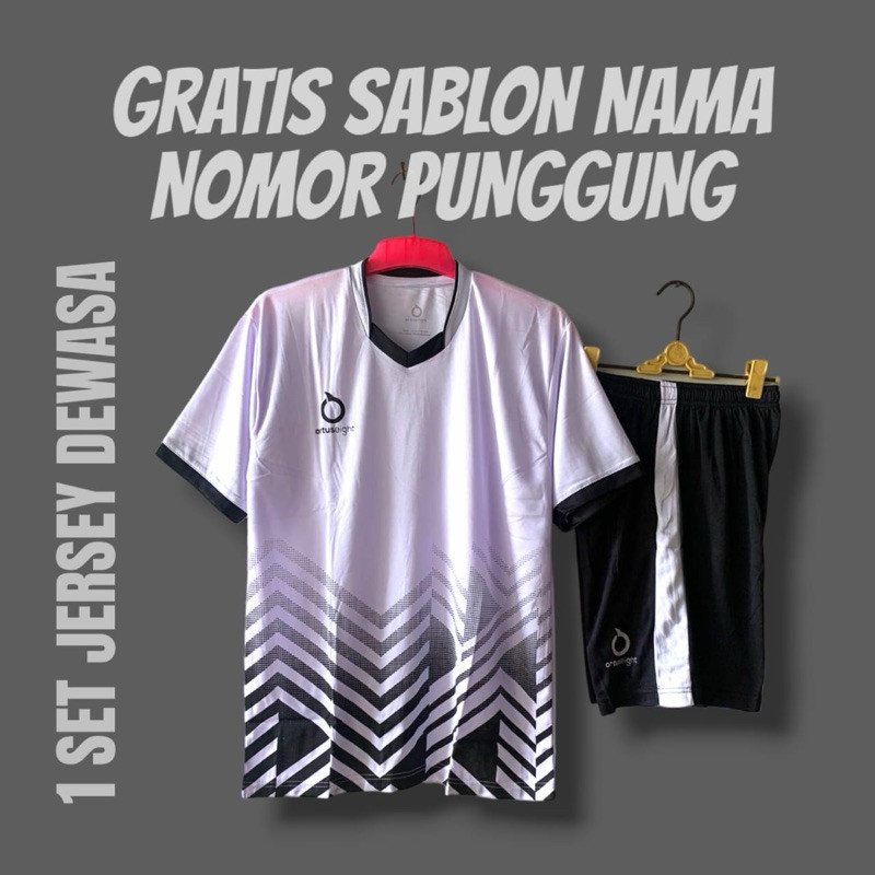 JERSEY FUTSAL FREE NAMA NOMOR SENDIRI BAJU SEPAK BOLA SET DEWASA KAOS OLAHRAGA