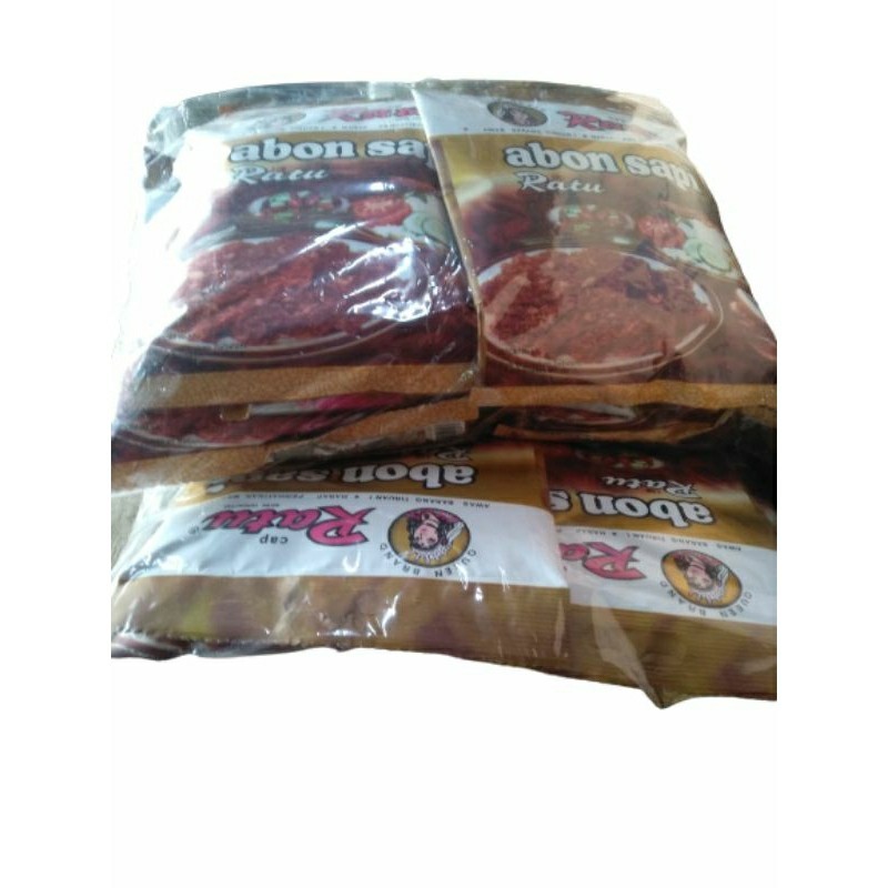 

Abon Sapi Cap Ratu Per Pak Isi 10Pcs x 90gr