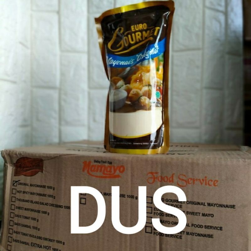 

Mayoniese Euro Gourmet 1kg x 12pcs Per-Dus