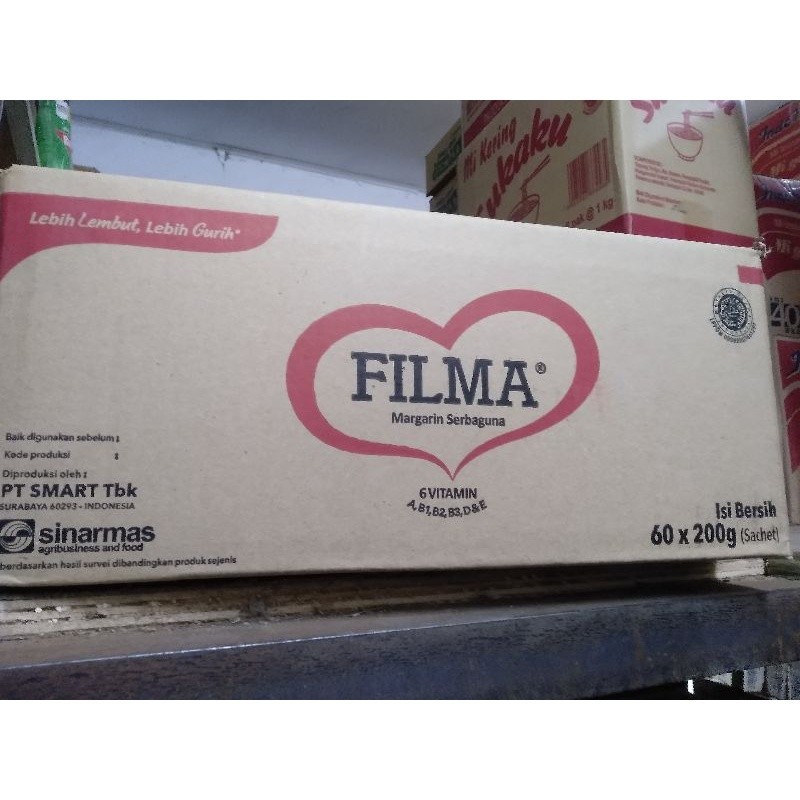 

Margarin Mentega Filma 200 gr x 60 Sachet Per Dus