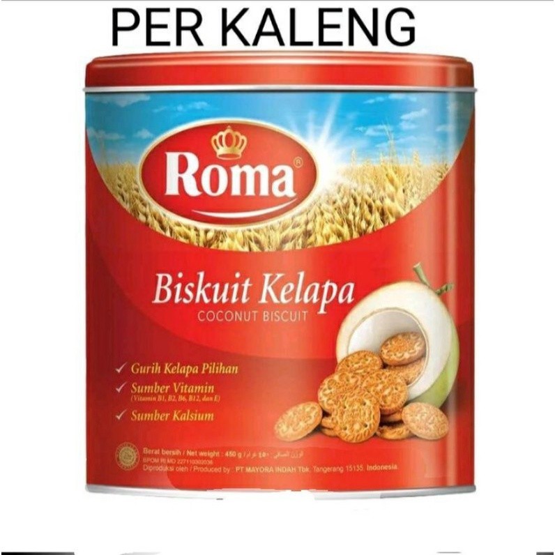 

Biskuit roma kelapa kaleng 345 gr