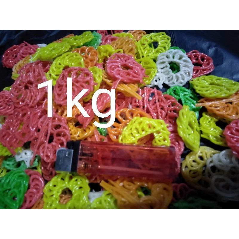 

Kerupuk mawar warna warni 1kg