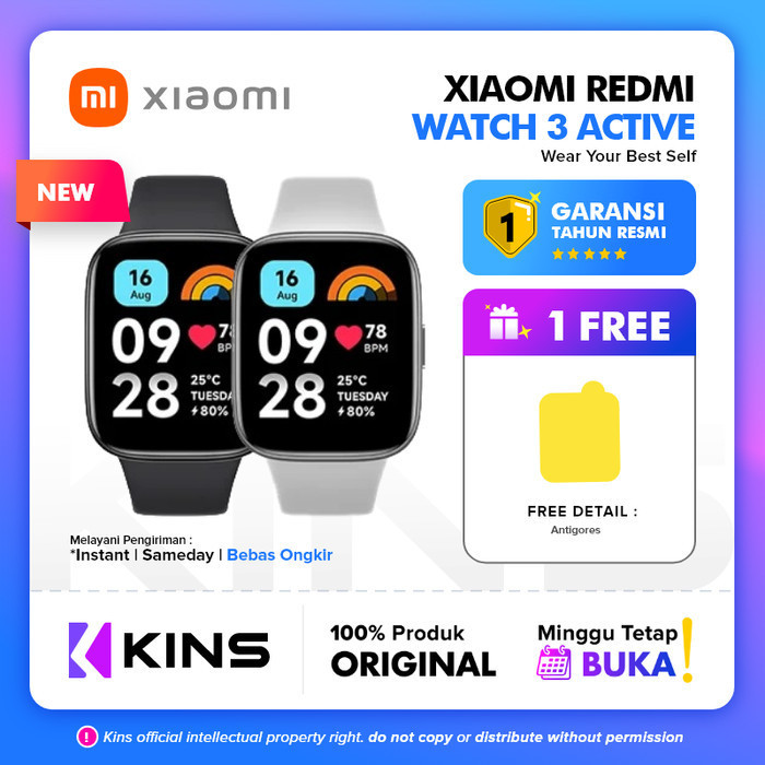 Xiaomi Redmi Watch 3 Active Smartwatch Fitness Tracker Blood Oxygen