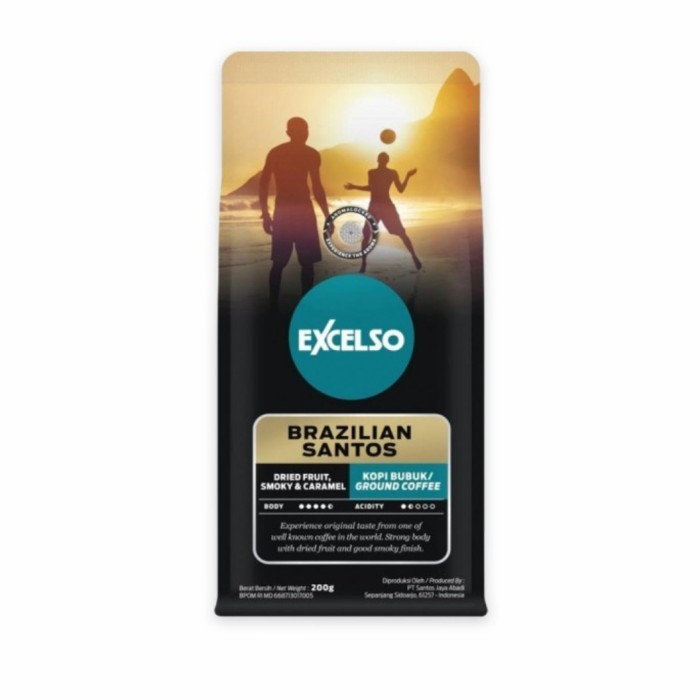 

Excelso Brazilian Santos 200 Gr- Ground ( Bubuk )