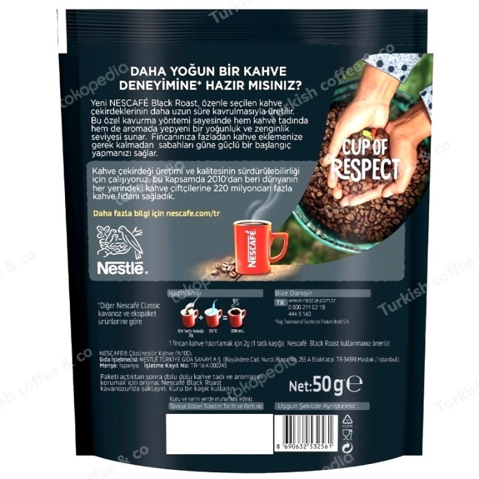 

Nescafe Black Roast Turki Rich & Intense 50 G