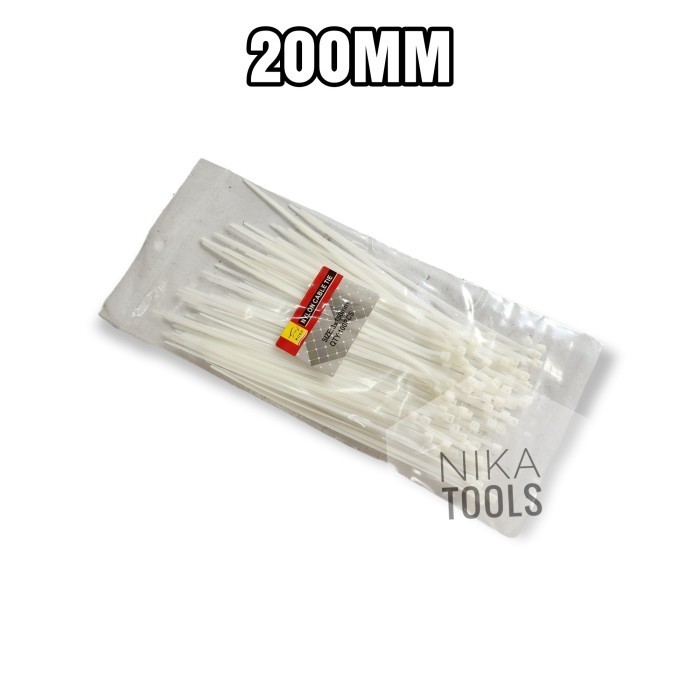 

Kabel Tis 20 Cm 200 Mm Cable Ties Tie Nylon Nilon Putih 100 Pcs Star