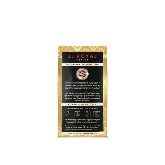 

Coffee/Kopi Jj Royal Lampung Robusta Ground Bag 100G