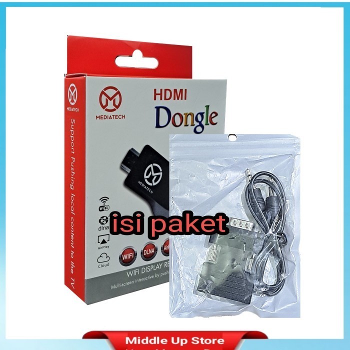 DONGLE ANYCAST MEDIATECH + GENDER TO VGA + AUDIO