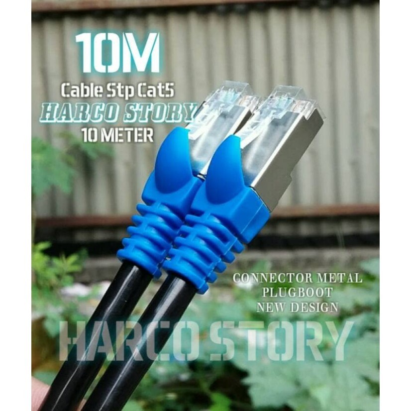 Cable Stp Cat5 10 Meter / Cable Lan Outdoor / kabel STP