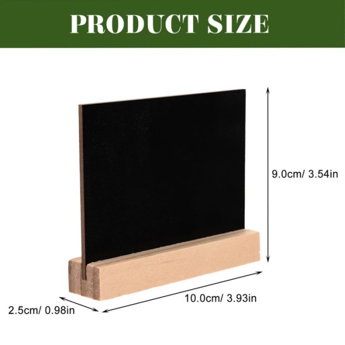 Isi 10 Papan Tulis Kapur Kecil Papan Tulis Blackboard Kapur Cafe