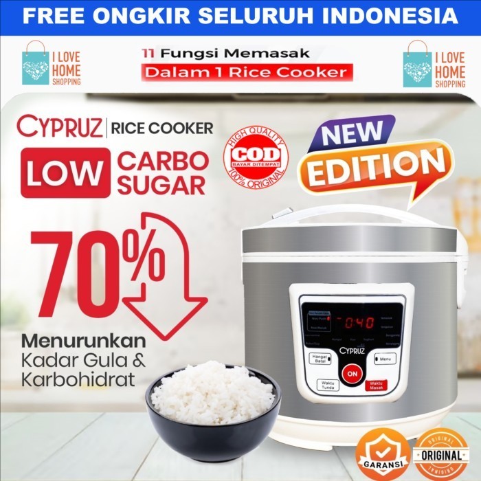 Promo Cypruz Rice Cooker Low Carbo Low Sugar