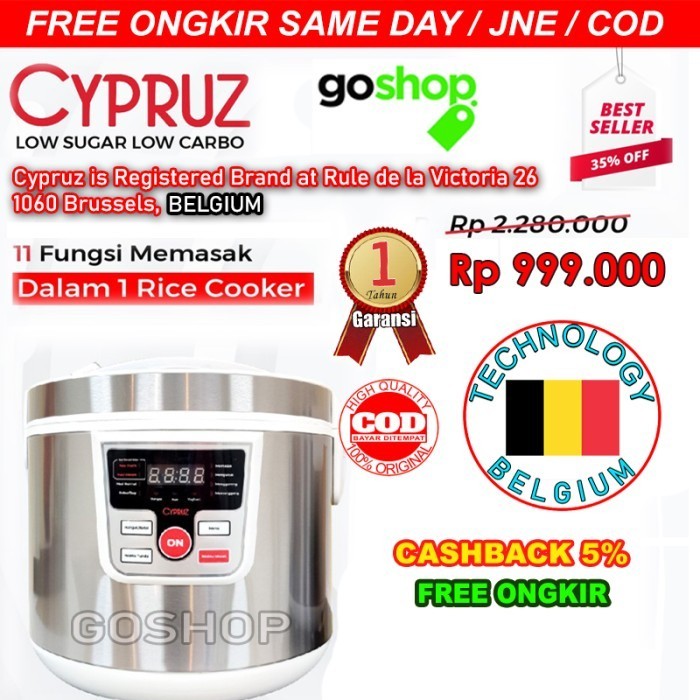 Cypruz Rice Cooker Low Carbo Low Sugar