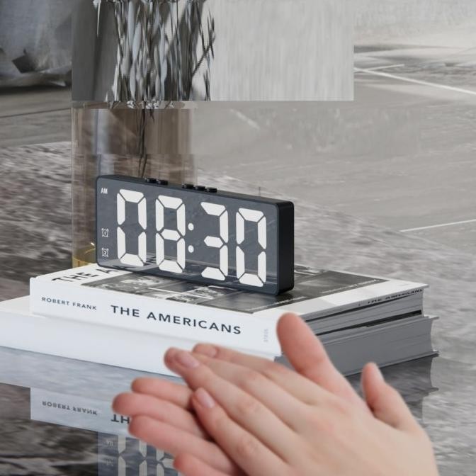 

JAM MEJA LED DIGITAL PREMIUM ALARM DESKTOP CLOCK USB BATERAI TD