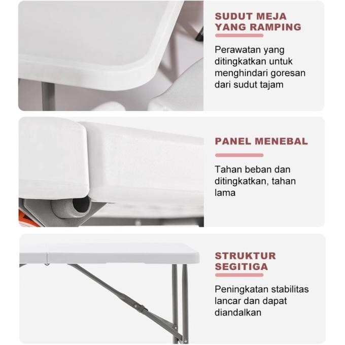 Meja Lipat Meja Portable Meja Koper Meja Belajar meja kaki kotak murah P67M