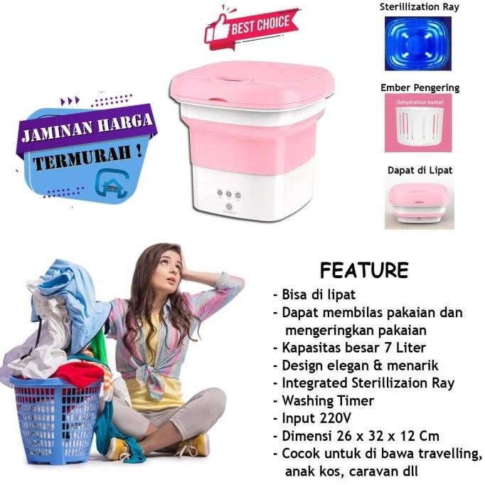 Mesin Cuci Ultrasonic Mesin Cuci Mini Portable Bucket Ember Mesin Cuci Free Ongkir