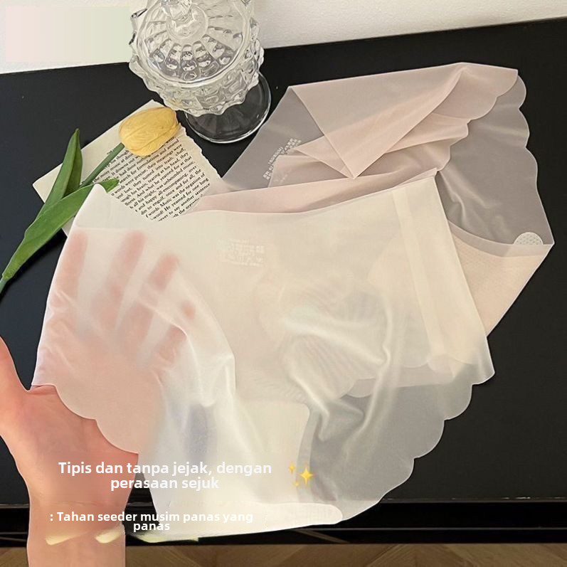Daleman Wanita Sutra Es Ultratipis Tanpa Jejak Terasa Telanjang Gadis Seksi fashion sexy imut