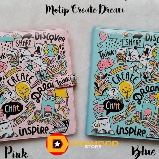 

Binder Printing Motip Create Dream Pink & Blue A5/Ring 20, B5/Ring 26