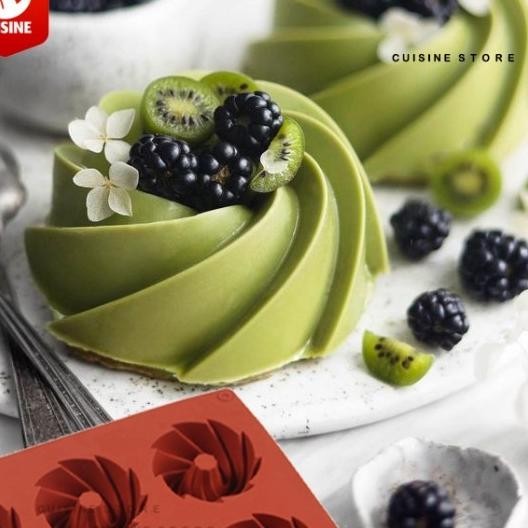 Cetakan Silikon Kue Putu Talam Lapis Puding Swirl Blade Spiral Jadul