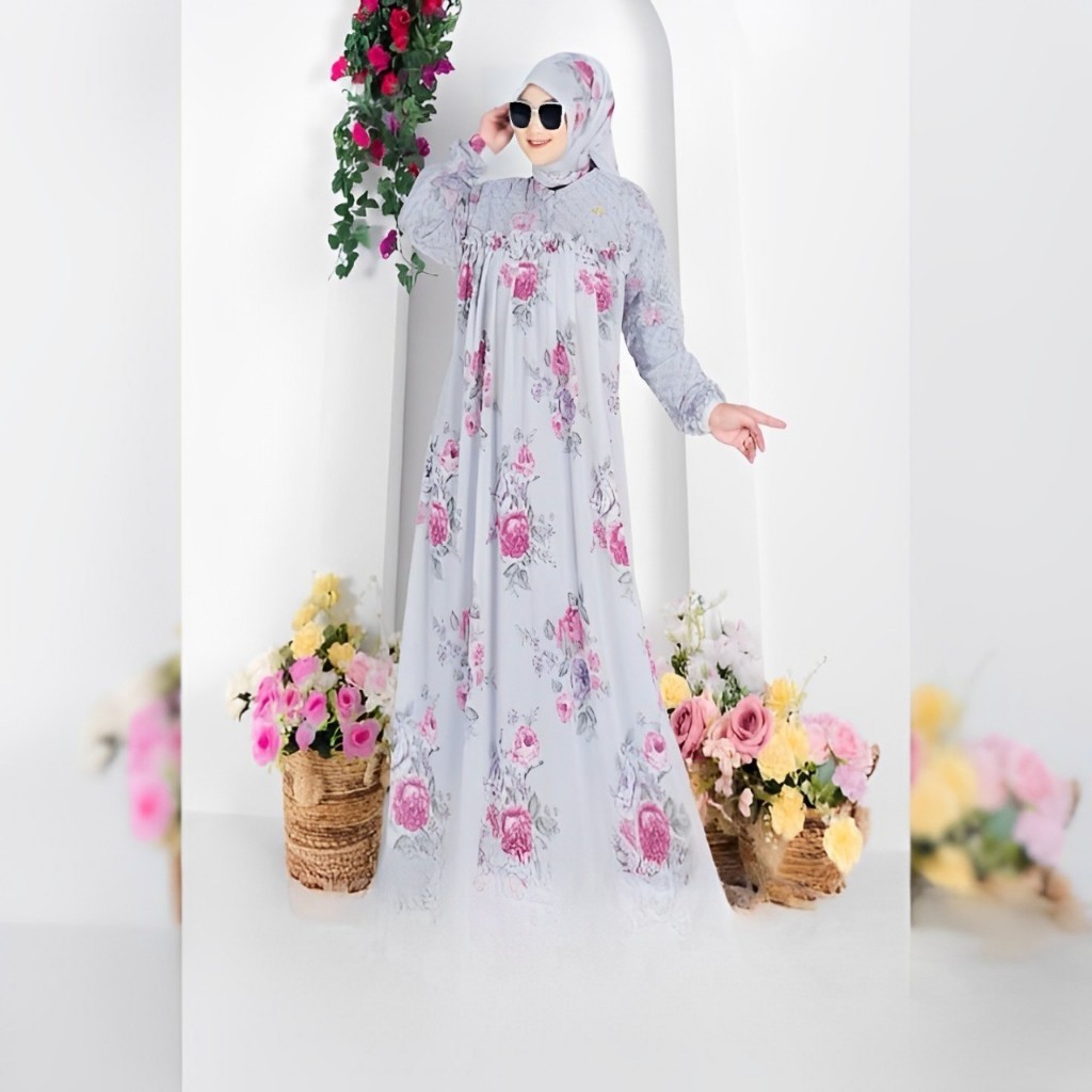Gamis Dewasa Grms Midi Dress Panjang Jumbo Maxy Tunik Remaja Gamiis Games Brukat Dres Dress Terbaru 