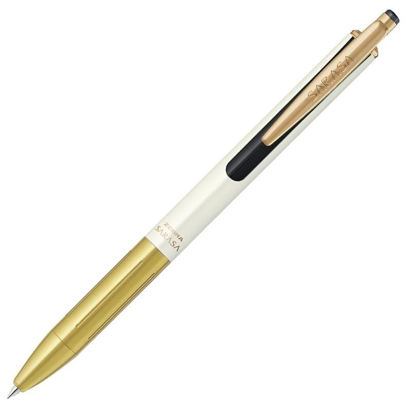 

Zebra Gel Ballpoint Pen Sarasa Grand 20th Anniversary Model 0.5Mm Barel Emas Putih, Tinta Hitam P-JJ56-20TH-WGO