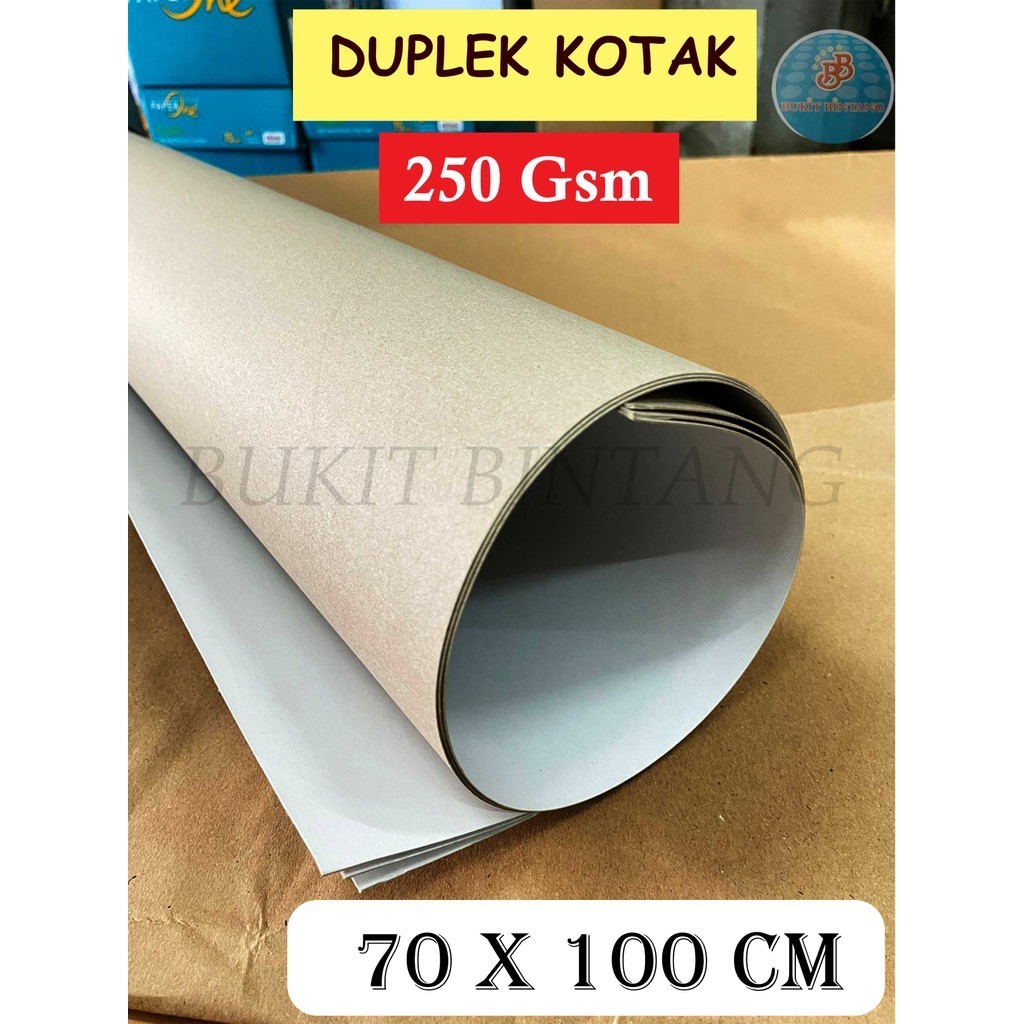

Duplek Coated / Duplek Kotak 250 Gsm Ukuran Plano 70 x 100 Cm