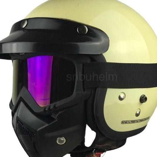 Helm Bogo Retro Goggle Mask Goggle Masker