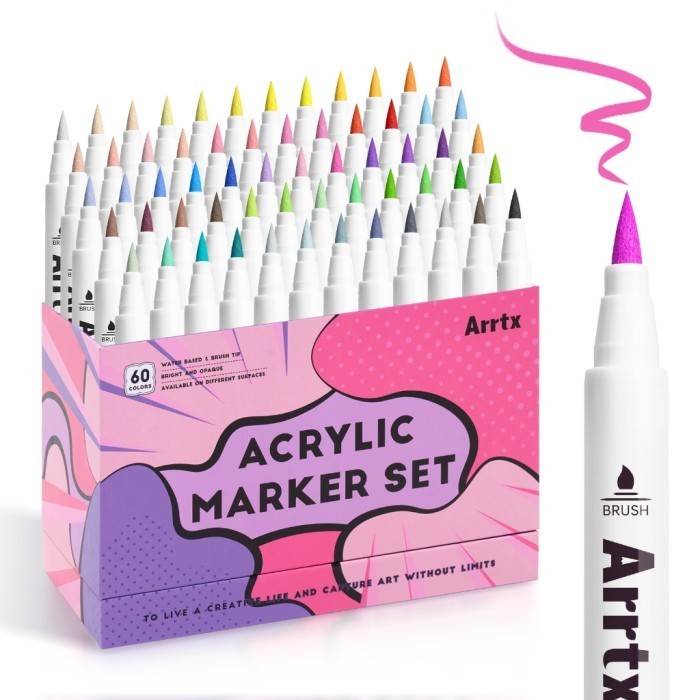 

Sarila Arrtx Acrylic Brush Marker/Spidol 60B (Anime/Cartoon/Comic Color)