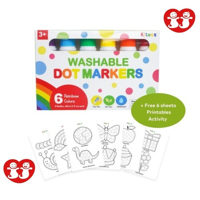 

Sarila Kitecs Dot Marker Washable Spidol Anak Bulat Jumbo Coloring Painting D