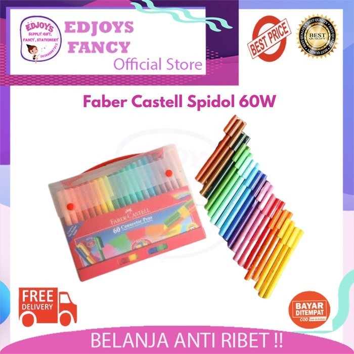 

Sarila Spidol / Connector Pen Faber Castel 60 Warna
