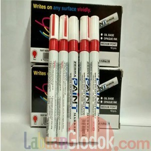 

Sarila Spidol Paint Marker Zebra Merah- Medium Point Isi 10 Pcs Merah