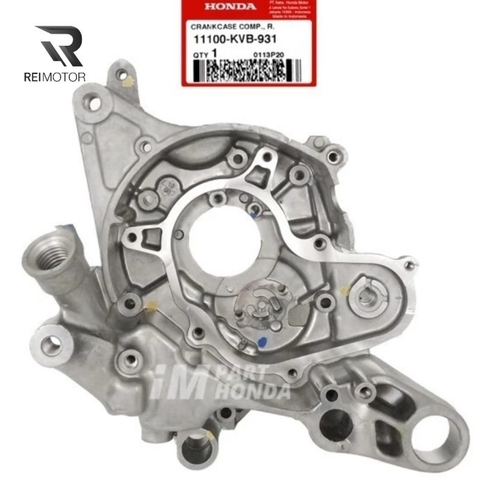BAK BLOK MESIN CRANKCASE KANAN VARIO 110 CW KARBU ORI AHM 11100-KVB