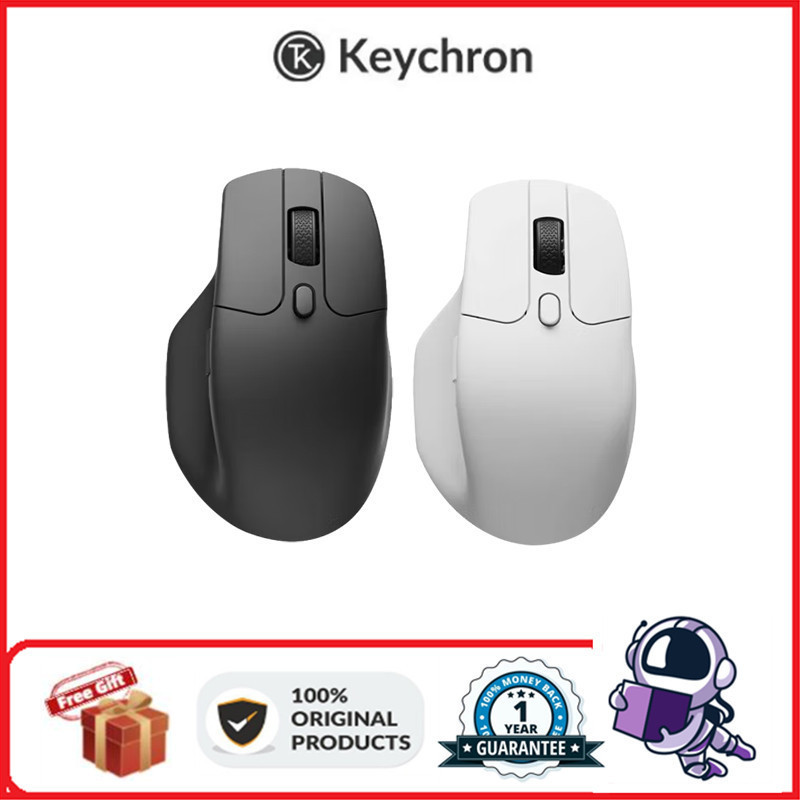 keychron M6 Mouse Nirkabel 2.4G Bluetooth 3395 Mouse Berkabel Ergonomis