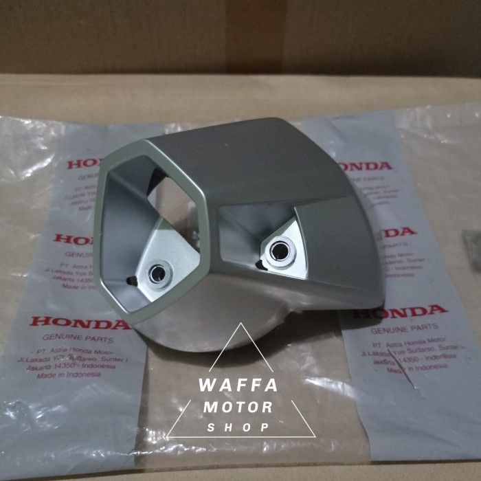 Ready cover moncong ujung tutup knalpot supra GTR 150 silver ori