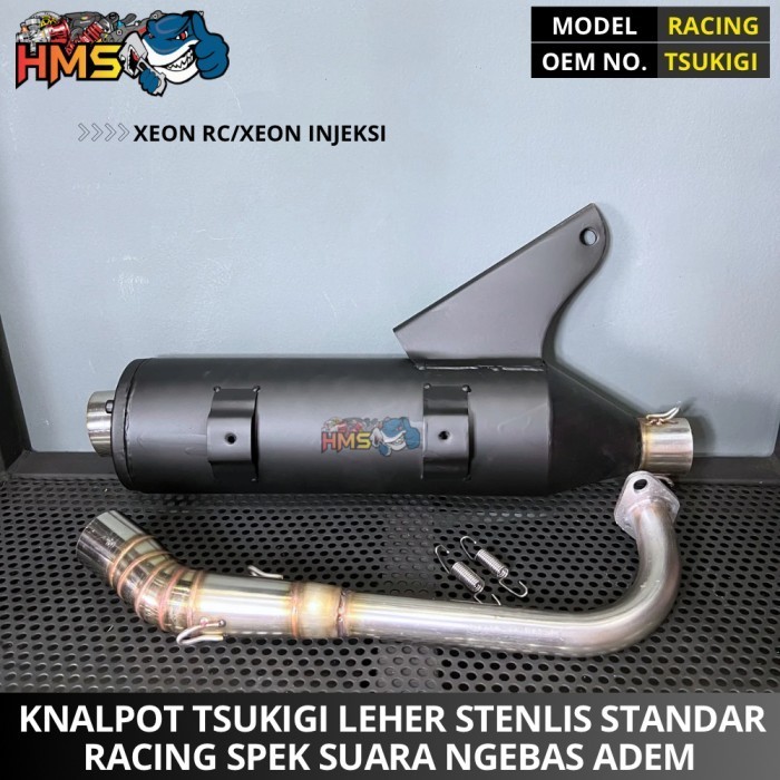 Ready Knalpot Tsukigi Xeon RC Xeon Injeksion Leher Stenlis Thailand