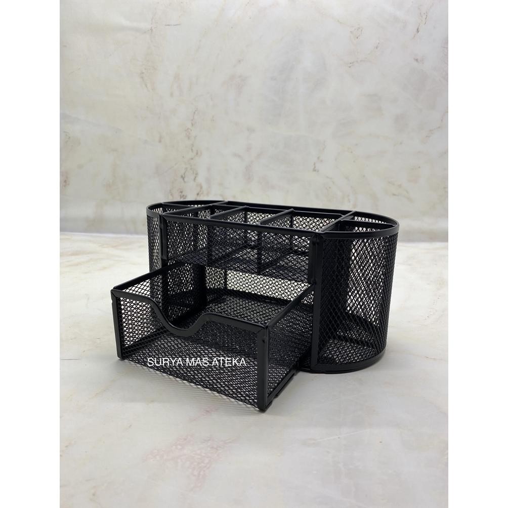 

Do86 Desk Set/ Tempat Pensil Sekat Jaring Hitam With Drawer [Cs099] Viral