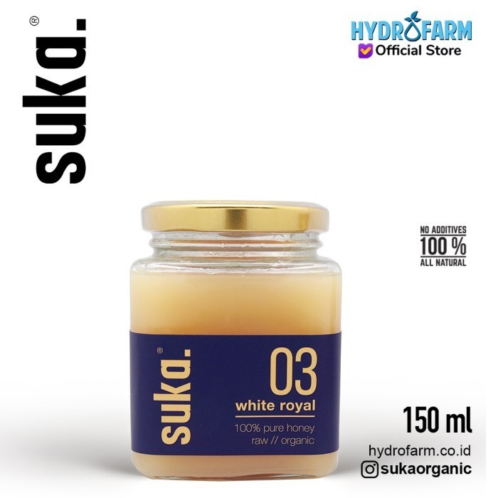 

Suka - White Royal Honey / Madu Royal Jelly Asli Murni Organik (150ml)