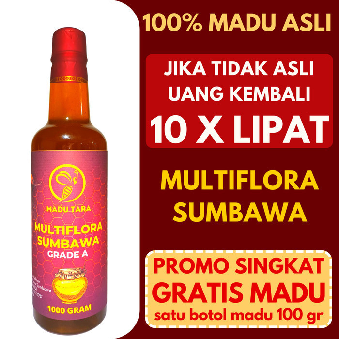

MADU MULTIFLORA SUMBAWA 100%ASLI MENTAH MURNI RAW PURE HONEY MADU TARA