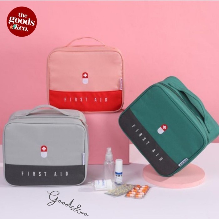 Tas P3K Travel Anti Air Tas Obat Travel Waterproof Medicine Pouch