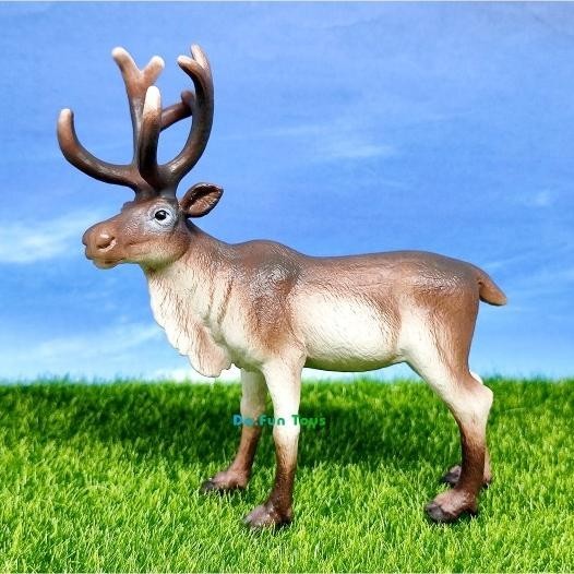 Reindeer Animal Figure / Niatur Mainan Binatang Rusa Kutub