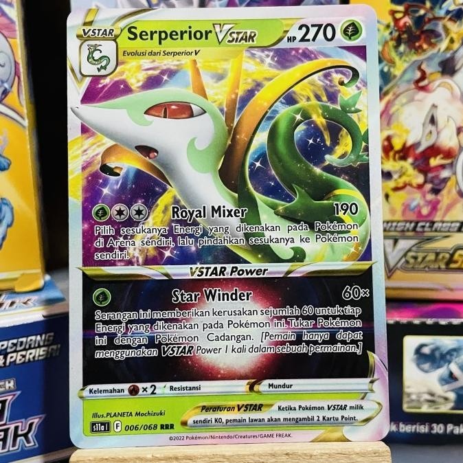 SERPERIOR VSTAR V STAR - KARTU POKEMON INDONESIA TCG CARD GARANSI