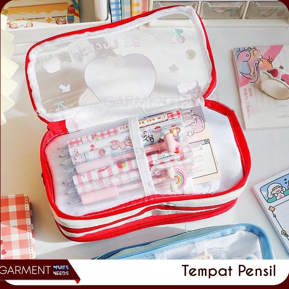

tg-342 Tempat Pensil Lucu Anak Transparan Kotak Pencil Dompet Besar Karakter Motif Pouch Stationary Resleting Serbaguna Berkualitas