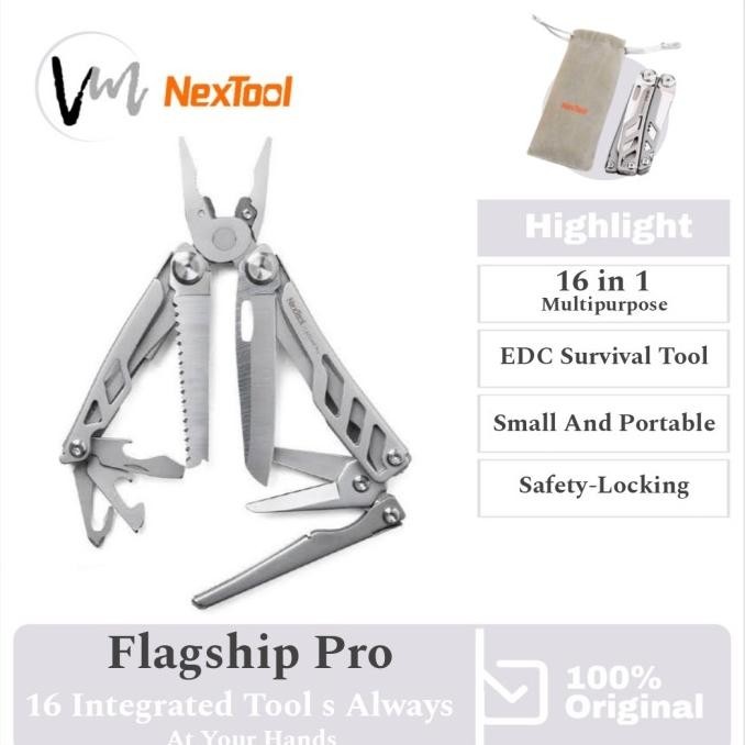 Huohou Nextool Folding 15In1 Knife - Pisau Lipat Multifungsi