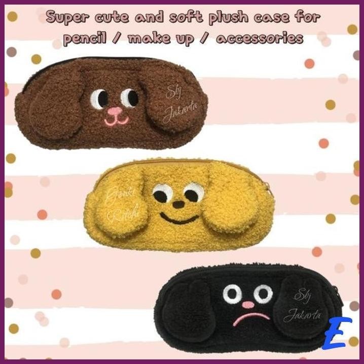 

| SJ | TEMPAT PENSIL KOTAK PENSIL KACAMATA HP SOFT PLUSH POODLE MULTIFUNGSI