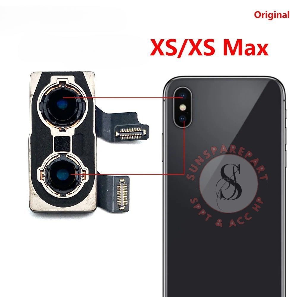 CAMERA FOR XS / XS MAX BIG / FLEXIBLE CAMERA BELAKANG / KAMERA BELAKANG ORI NEW - COMPLETE