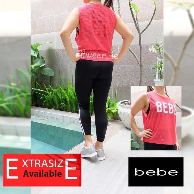 BEBE MeshTanktop Merah (Fitness Zumba Yoga)