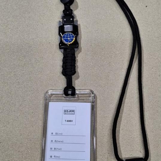 

Tali Lanyard Id Card Bolak Balik/2 Sisi Tertutup.Akrilik Logo Kemenhub