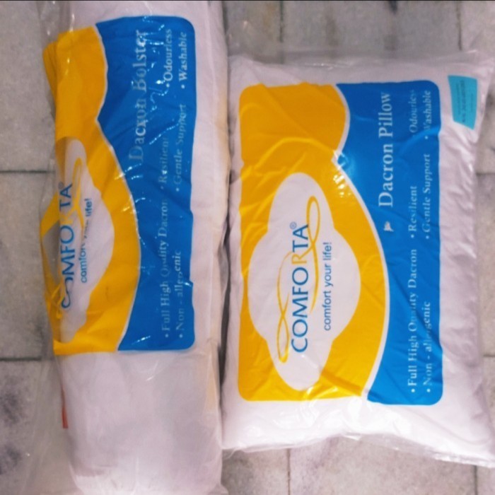 Far Bantal Dan Guling Dacron Comforta (1 Pasang)