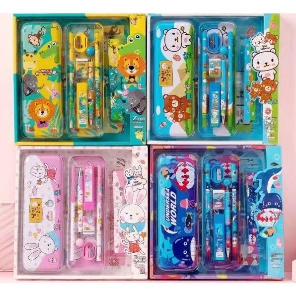 

Set Alat Tulis Sekolah Anak Motif Animal - Study Set HJ 9905 KS88