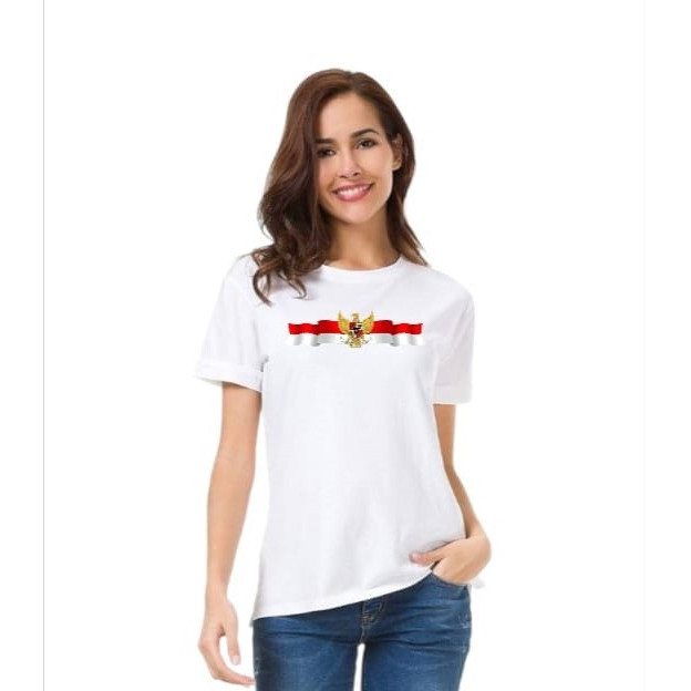 Kaos Merah Putih Merah Putih Lengan Pendek Terbaru 2024 Lengan Panjang Dewasa Atasan Tisert Kaus Kao