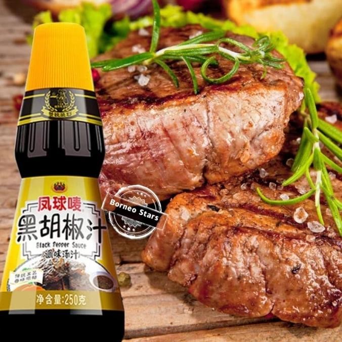 

sauce black pepper saus lada hitam steak H85S